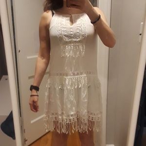 Dress with fringe